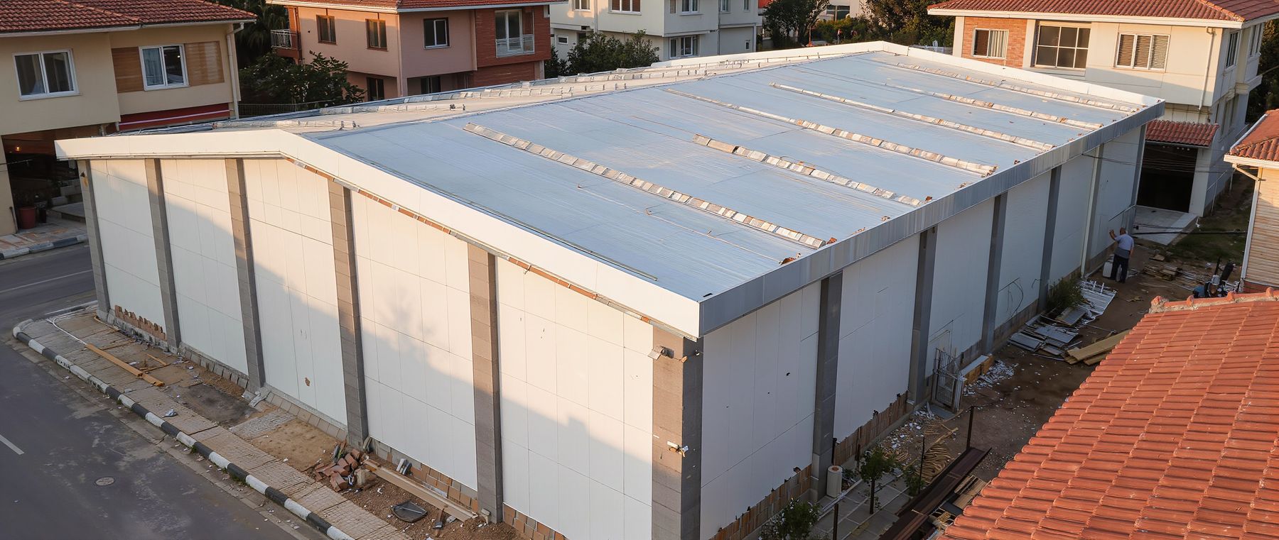 Sandviç Panel Çatı bitmiş çatı